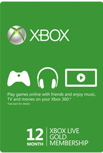 Xbox 1 Year Membership